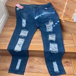 Men’s Romwe Distressed Jeans